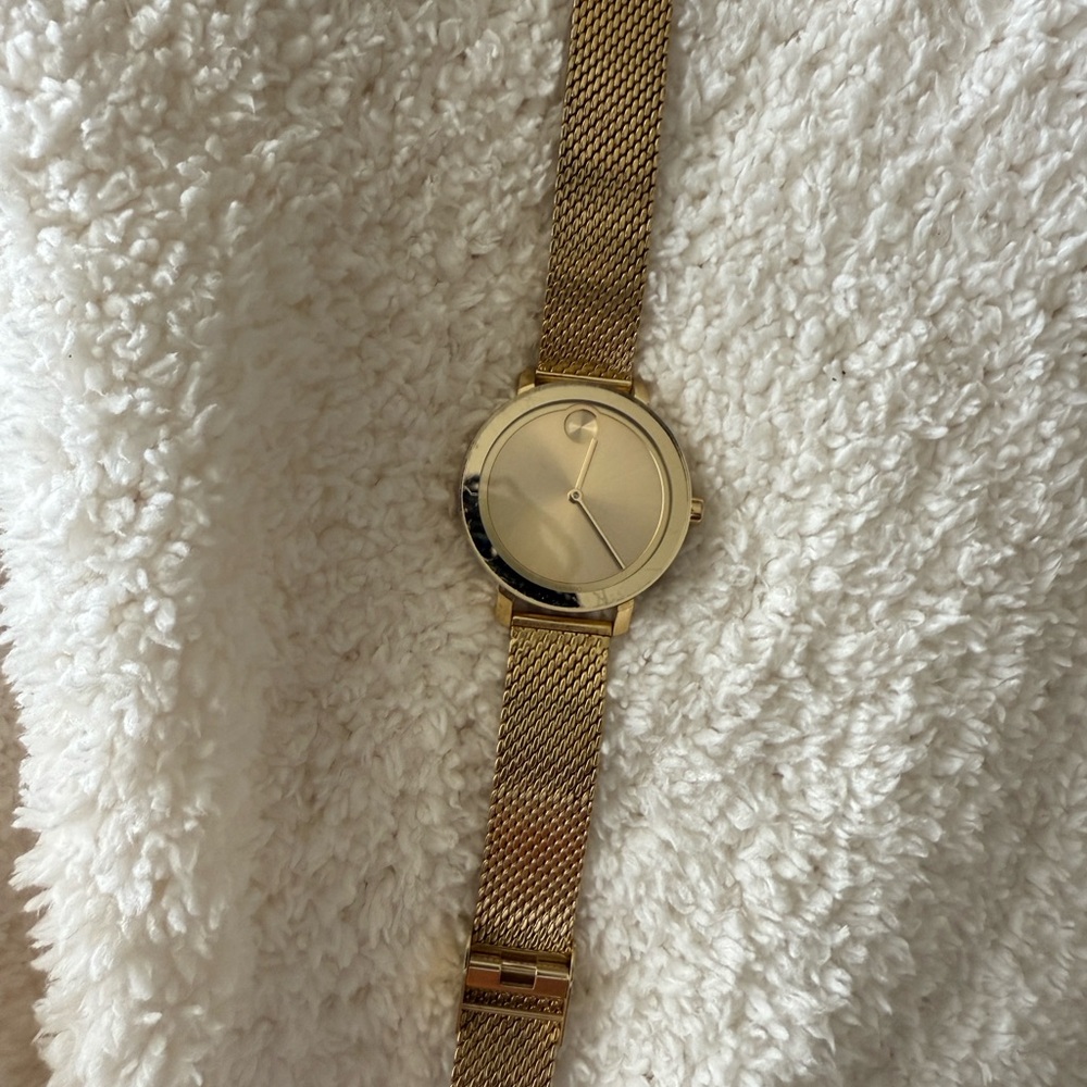 Movado Gold Mesh Watch